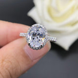 Excellent 2 Carat Oval Cut High Quality Moissanite Diamonds Wedding Engagement Rings - Fine Jewellery - The Jewellery Supermarket