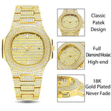 NEW Luxury Famous Brand Quartz Watches Casual Fashion Designer Ice Diamond Watch - Quality Jewellery - The Jewellery Supermarket
