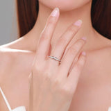 NEW - Infinity Love Infinity AAAA Quality Simulated Diamonds Fine Ring - The Jewellery Supermarket