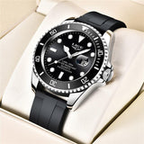 NEW MENS WATCHES - Business 24 Hour Date Waterproof Fashion Stainless Steel Quartz Watches - The Jewellery Supermarket
