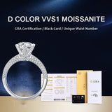 Marvelous 2 Carat D Color High Quality Moissanite Diamonds Wedding Rings for Women - Fine Jewellery - The Jewellery Supermarket