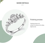 NEW ARRIVAL Fashion Oval Shining Silver AAAA Quality Simulated Diamonds Rings - The Jewellery Supermarket