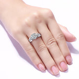 Superb Real 2 Carats Round Cut High Quality Moissanite Diamonds - Wedding Engagement Luxury Jewellery - The Jewellery Supermarket