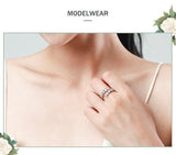 NEW Dazzling Geometric AAAA Quality Simulated Diamonds Adjustable Luxury Ring - The Jewellery Supermarket