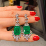 New Arrival Sterling Silver Emerald Gemstone Luxury Fine Jewellery Set - The Jewellery Supermarket