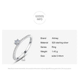 NEW - Simple Sparkling Round AAAA Quality Simulated Diamonds Classic Luxury Fine Ring - The Jewellery Supermarket