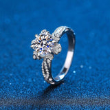 Brilliant Round Diamond Real High Quality Moissanite Diamonds Rings For Women - Luxury Jewellery - The Jewellery Supermarket