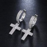 Dazzling Arrow Christian Cross-shape Drop Earrings for Women/Men - AAA Zirconia Crystals Fashion Earrings - The Jewellery Supermarket