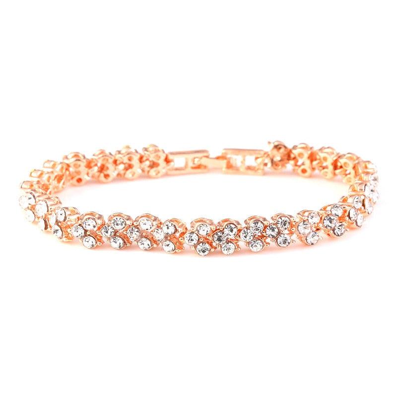 WONDERFUL Luxury Crystal Women AAA+ Cubic Zirconia Simulated Diamonds Tennis Bracelet - Lowest Prices - The Jewellery Supermarket
