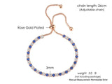 SPLENDID Tennis Bracelets For Women - Sparking AAA+ Zircon Diamonds Rose Gold Color Handmade Jewellery - The Jewellery Supermarket