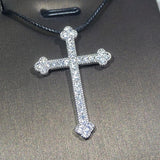 NEW ARRIVAL AAA+ Cubic Zirconia Diamonds 925 Silver Classic Vintage Fashion Cross Necklaces Pendants - The Jewellery Supermarket