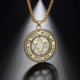 NEW Hollow Out Star of David Seal of Solomon Talisman Jewish Pendant Necklace