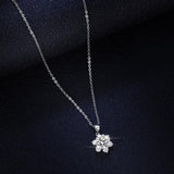 Brilliant 1 Carat High Quality Moissanite Diamonds Necklace - Fashion Classic Snowflake Fine Jewellery - The Jewellery Supermarket