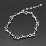 Small Wire Brambles Iron Unisex Choker Bracelet Women Hip-hop Gothic Punk Style Barbed Wire Little Thorns Bracelet Choker Gifts - The Jewellery Supermarket