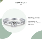 NEW - Classic Simple Round Shape High Quality AAAA Simulated Diamond Fine Ring - The Jewellery Supermarket