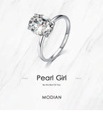Delightful Luxury Big Oval Cut AAA+ Cubic Zirconia Diamond Engagement Ring - The Jewellery Supermarket