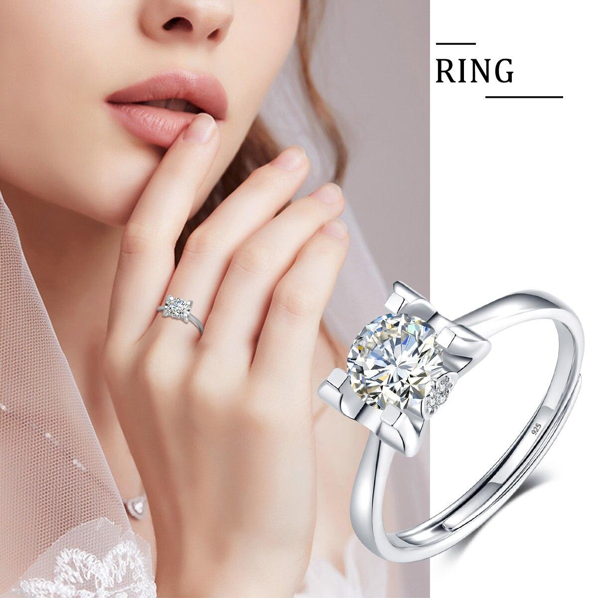 Marvelous 6*6mm Round Cut Trend High Quality Moissanite Diamond  Wedding Ring - Fine Jewellery Gift - The Jewellery Supermarket