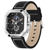 NEW - Luxury Men's Square Sports Quartz 30M Waterproof Hollow out Watch - The Jewellery Supermarket
