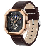 NEW - Luxury Men's Square Sports Quartz 30M Waterproof Hollow out Watch - The Jewellery Supermarket