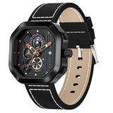 NEW - Luxury Men's Square Sports Quartz 30M Waterproof Hollow out Watch - The Jewellery Supermarket