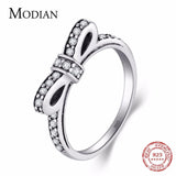 Lovely Women Silver Authentic 925 sterling Stackable AAA+ CZ Diamonds Ring - The Jewellery Supermarket