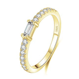 Elegant Silver Sterling Classic Charm AAA+ Zirconia Diamonds Rings - The Jewellery Supermarket