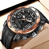 Top Brand Luxury Dual Display Quartz Military Waterproof Digital Electronic Watch - The Jewellery Supermarket