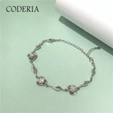 NEW ARRIVAL - Fascinating Rose Design Moissanite bracelet 3Pcs 0.5CT 5mm Sterling Silver Bracelet - The Jewellery Supermarket