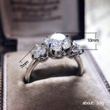 New Arrival Luxury Round Cut High End AAA+ Quality CZ Diamonds Engagement Fashion Ring - The Jewellery Supermarket