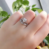 Charming New Fashion Heart Cut Designer AAA+ Cubic Zirconia Diamonds Fashion Ring - The Jewellery Supermarket