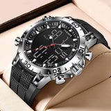 Top Brand Luxury Dual Display Quartz Military Waterproof Digital Electronic Watch - The Jewellery Supermarket