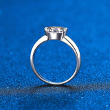 Remarkable VVS Oval Bezel Setting 1.5 Carat High Quality Moissanite Diamonds Engagement Ring - Luxury Jewellery - The Jewellery Supermarket