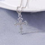 Luxury Crystal Religious Jesus Cross Necklaces - Crucifix for Women Men Fashion Party Jewellery - The Jewellery Supermarket