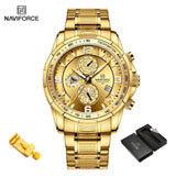 NEW MENS WATCHES - Luxury Watch Top Brand Quartz Chronograph Dial Stainless Steel Sports Watch - The Jewellery Supermarket