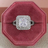 2022 New Arrival Luxury Princess AAA+ Quality CZ Diamonds Engagement Fashion Ring - The Jewellery Supermarket