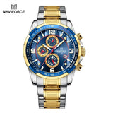 NEW MENS WATCHES - Luxury Watch Top Brand Quartz Chronograph Dial Stainless Steel Sports Watch - The Jewellery Supermarket