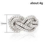 New Arrival Twist Infinite Shape Crystal AAA+Cubic Zirconia Diamonds Exquisite Rings - Best Prices - The Jewellery Supermarket