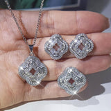GREAT GIFT IDEAS - Luxury AAA+ Cubic Zirconia Diamonds Popular Jewellery Set