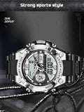 Men Military Watch Digital 50m Waterproof Wristwatch LED Quartz Clock Sport Watch - The Jewellery Supermarket