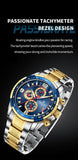 NEW MENS WATCHES - Luxury Watch Top Brand Quartz Chronograph Dial Stainless Steel Sports Watch - The Jewellery Supermarket