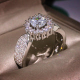 QUALITY RINGS Best Selling Luxury Round AAA+ Cubic Zirconia Diamonds Ring - The Jewellery Supermarket