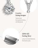 1 Carat Round Brilliant Cut D Color High Quality Moissanite Diamonds Necklace - Luxury Gemstone Necklace - The Jewellery Supermarket