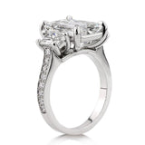 New Arrival Marvelous Luxury Rectangle Cut AAA+ Quality CZ Diamonds Engagement Ring - The Jewellery Supermarket