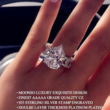 Glamorous New Luxury Pear Shape AAA+ Cubic Zirconia Diamond Fashion Ring - The Jewellery Supermarket