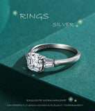 NEW ARRIVAL Fashion Square AAAA Quality Simulated Diamonds Ring - The Jewellery Supermarket