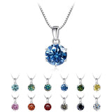 Choice 1 Carat Round Cut VVS Blue Green Colour Real High Quality Moissanite Diamonds Pendants - Fine Jewellery - The Jewellery Supermarket