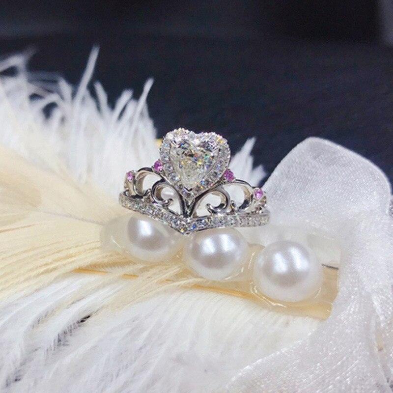 Charming New Fashion Heart Cut Designer AAA+ Cubic Zirconia Diamonds Fashion Ring - The Jewellery Supermarket