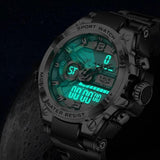 Men Military Watch Digital 50m Waterproof Wristwatch LED Quartz Clock Sport Watch - The Jewellery Supermarket