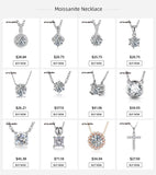 Amazing 6.5mm 1CT High Quality Moissanite Diamonds Necklace For Women - Bridal Fine Jeweller - The Jewellery Supermarket