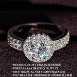 Exquisite Design Classic Pave Setting AAA+ Cubic Zirconia Diamonds Luxury Ring - The Jewellery Supermarket